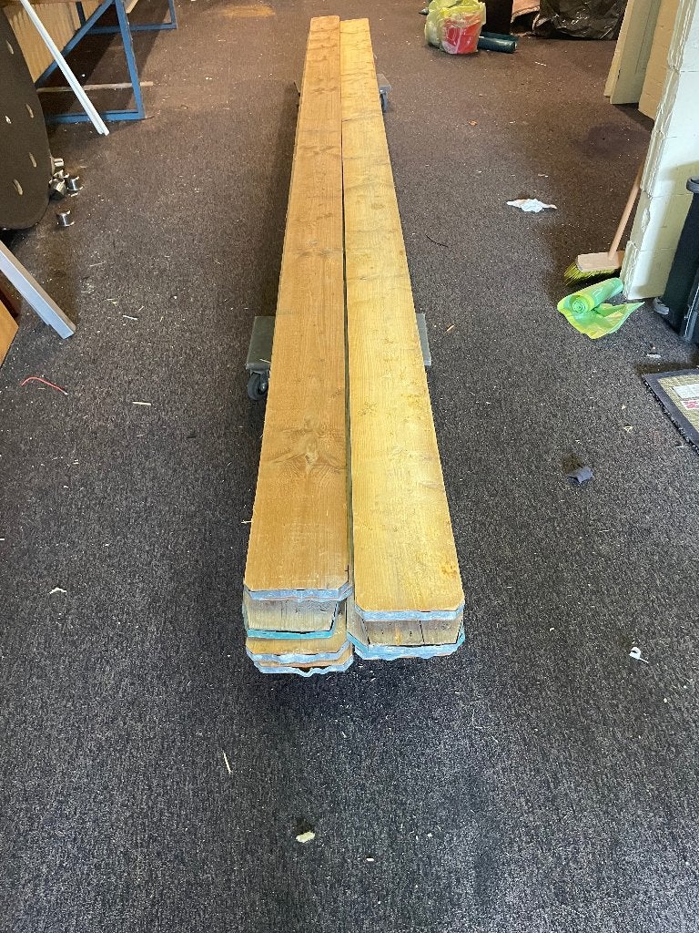 Foto 5 van 14 steigerplanken van 5 meter kurkdroog