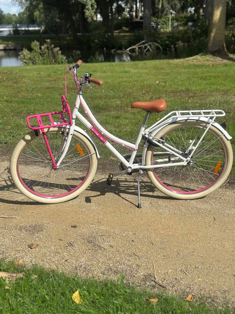 Kinderfiets - Meisjes - 26 inch, Velgrem, Ophalen, 26 inch of meer, Handrem