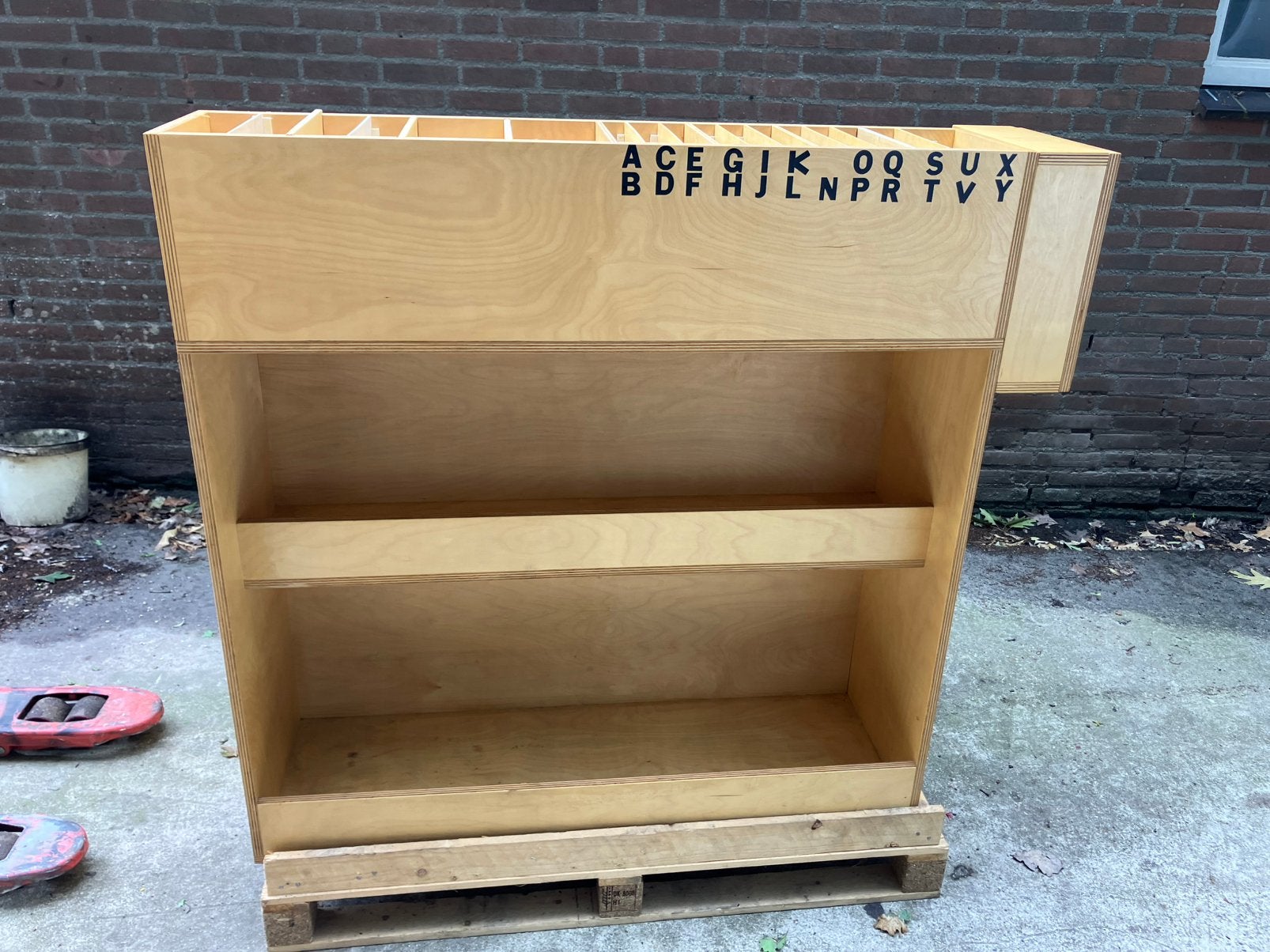 Balie 2 zijdig opbergplek custum made ex Fysio, Ophalen, Gebruikt