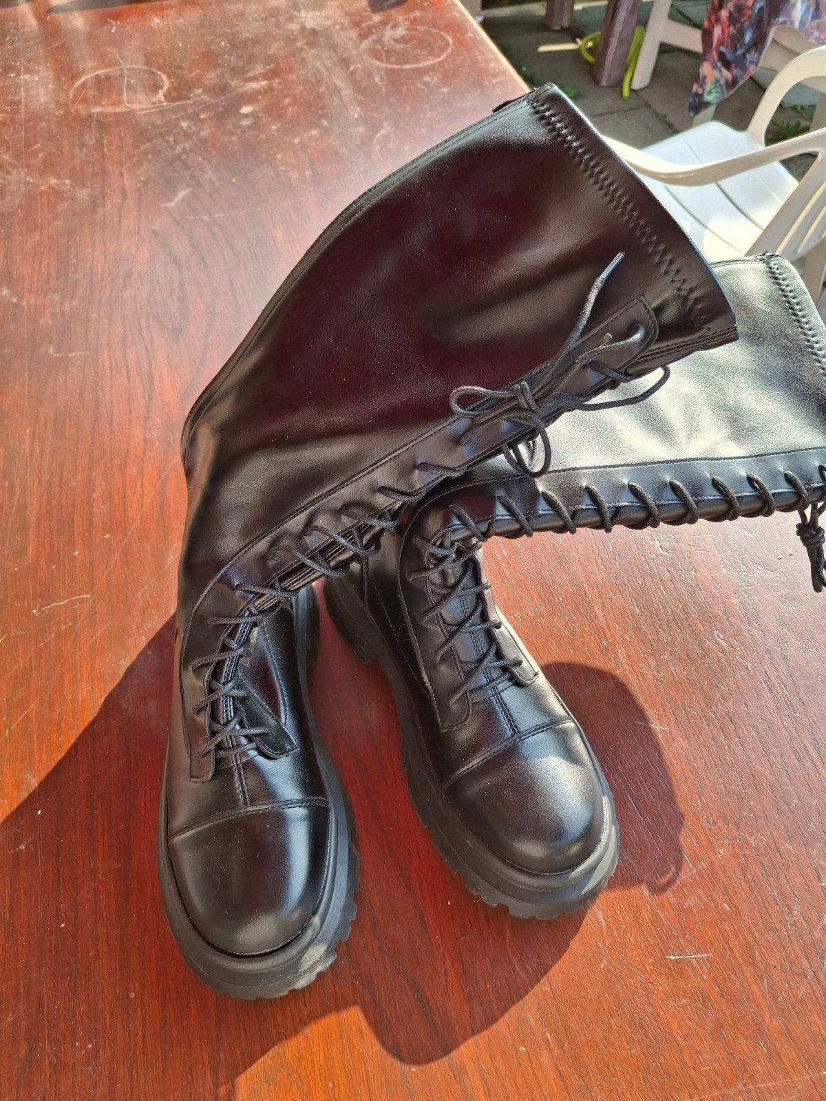 Graceland Veterlaarzen 39 – Zwart & Stoere Look, Kleding | Dames, Ophalen of Verzenden