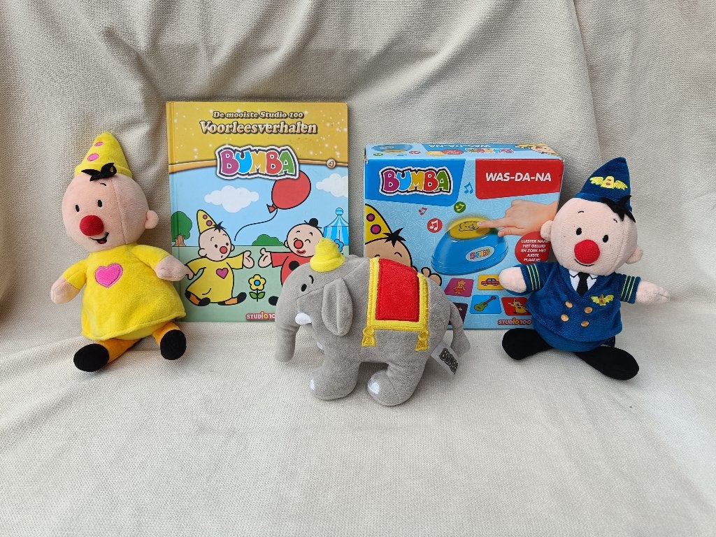 Bumba pakket - 3 knuffels, spel en boek, Ophalen of Verzenden, Zo goed als nieuw, Met geluid