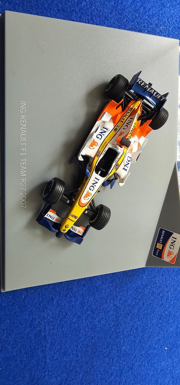 ING Renault F1 team R27 2007, Ophalen of Verzenden, Zo goed als nieuw, Auto, MiniChamps