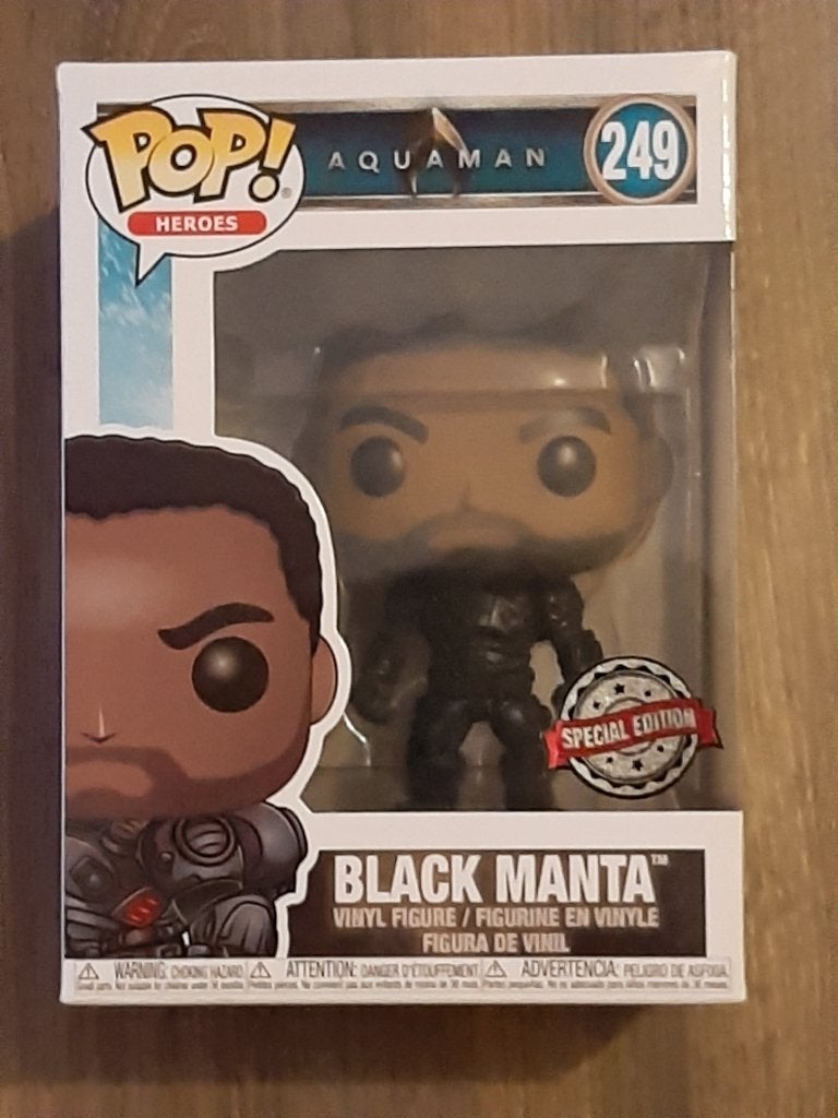 Funko Pop - 249 - Black Manta (Special Edition) (Aquaman), Verzamelen, Ophalen of Verzenden, Nieuw