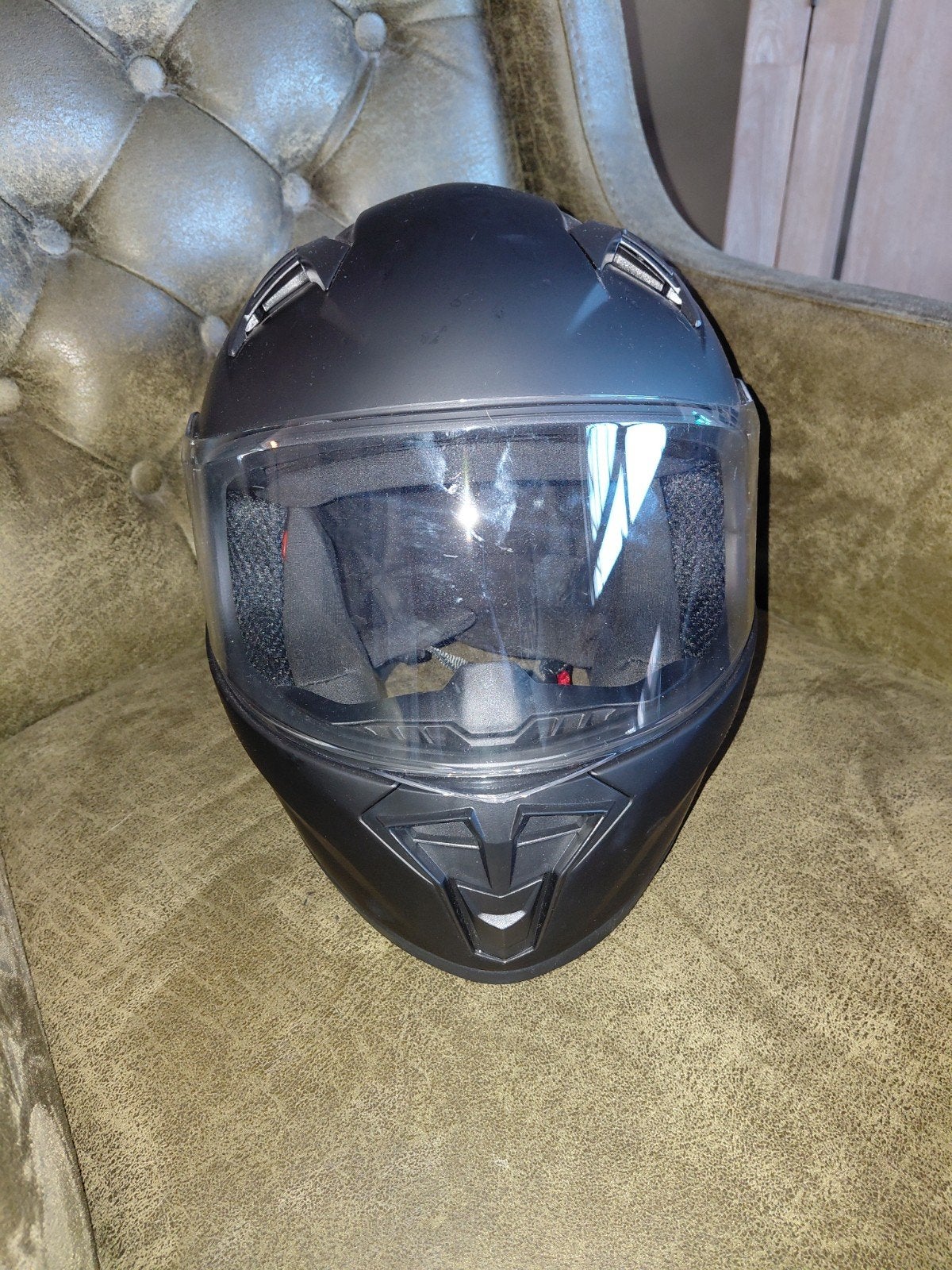NIEUW !Vinz Integraalhelm Mat Zwart Maat M (49-50 cm), Motoren, Overige merken, M, Heren, Ophalen of Verzenden