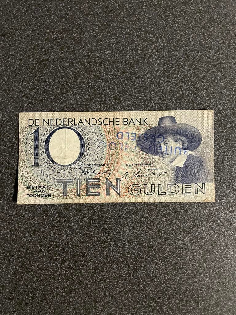 10 gulden 1943 buiten omloop gesteld, Ophalen of Verzenden, 10 gulden