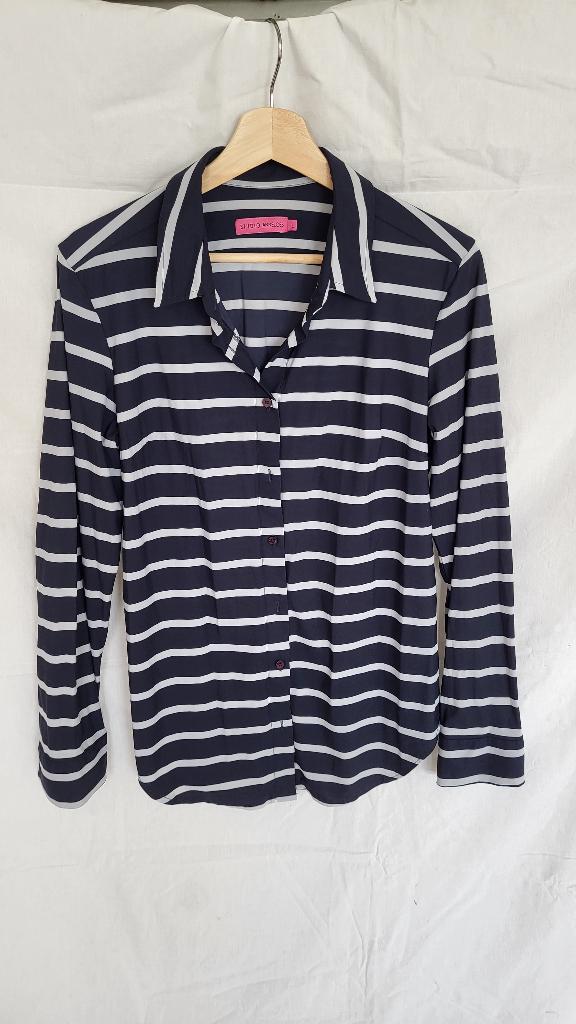 Studio Anneloes, blouse, maat L, blauw/grijs, Studio Anneloes, Blauw, Maat 42/44 (L), Ophalen of Verzenden