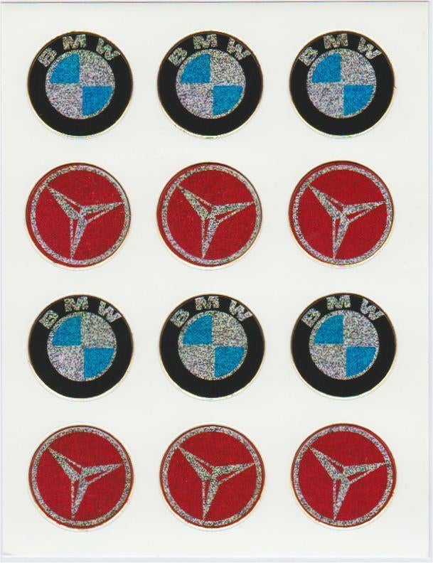 Modelbouw sponser metallic stickervel [BMW, Mercedes] #9, Ophalen of Verzenden, Nieuw, Bedrijf of Vereniging