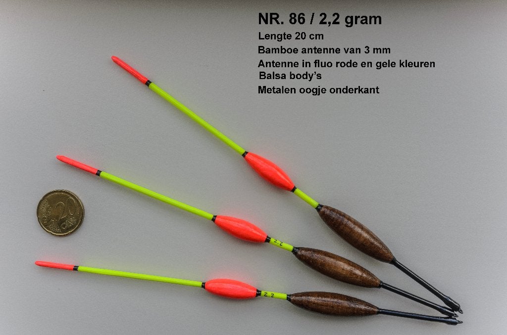 KARPERDOBBER HANDBUILT NR. 86 / 2,2 gram, Ophalen of Verzenden, Zo goed als nieuw, Dobber of Lood