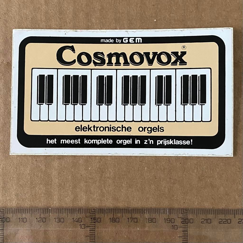 sticker cosmovox, Verzenden, Zo goed als nieuw