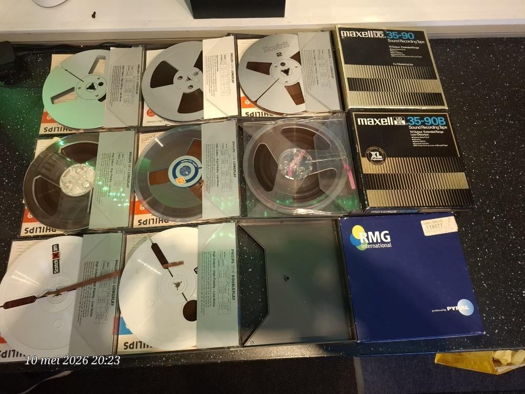 18 cm reels spoelen voor bandrecorder kunstof, Audio, Tv en Foto, Bandrecorders, Ophalen of Verzenden, Onderdeel, Met banden