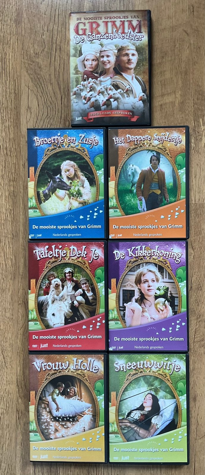 De mooiste Sprookjes van Grimm / 7 DVD’s, Cd's en Dvd's, Alle leeftijden, Ophalen, Zo goed als nieuw