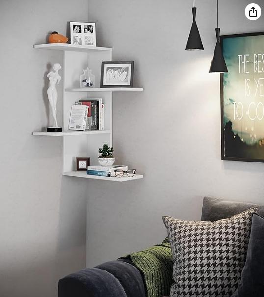 Hoek wandplank Balos wit, Ophalen, Nieuw