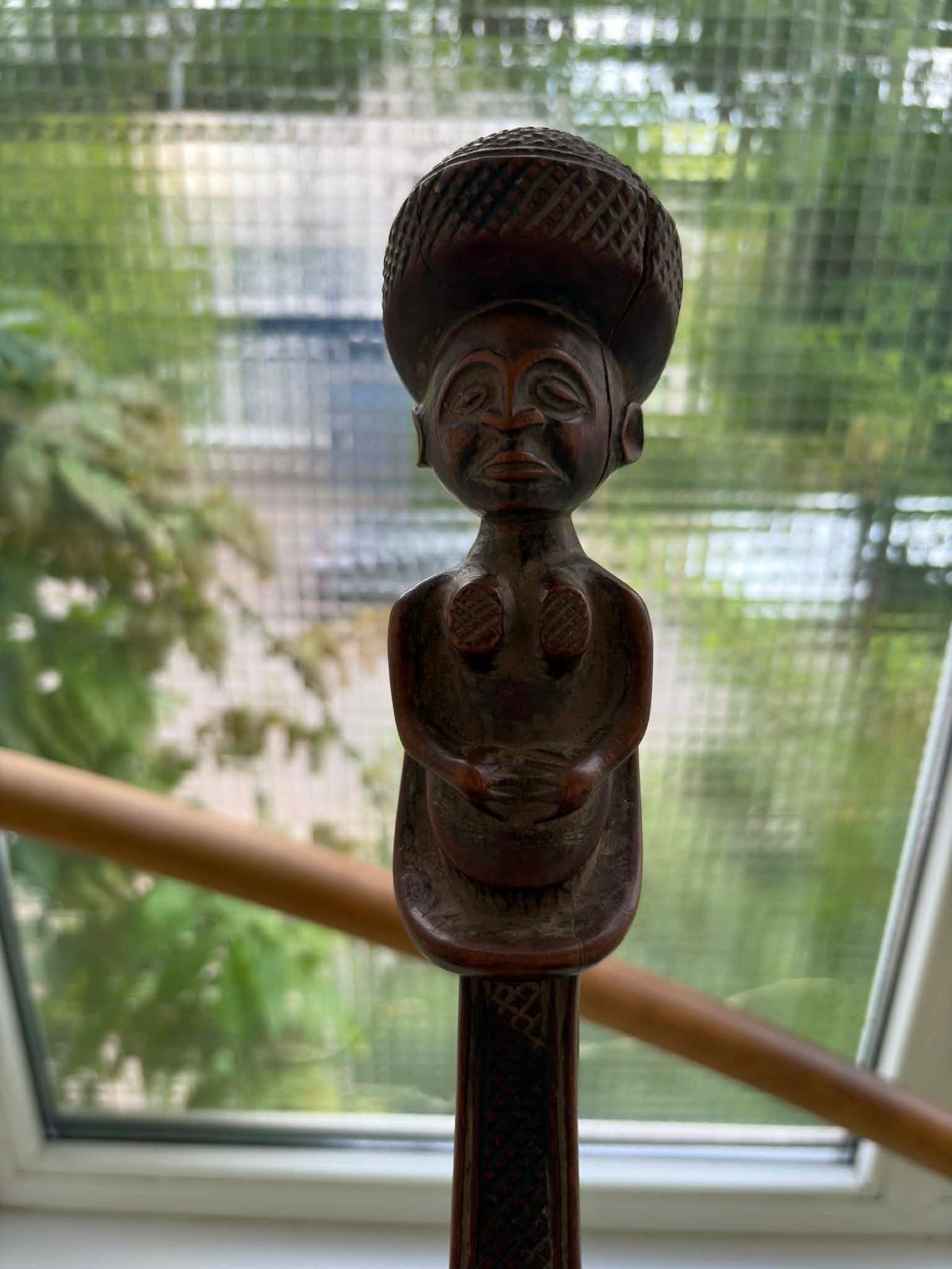 Ceremonial Spoon Chokwe, Angola, Antiek en Kunst, Hout, Bruin, Afrika, Ophalen of Verzenden