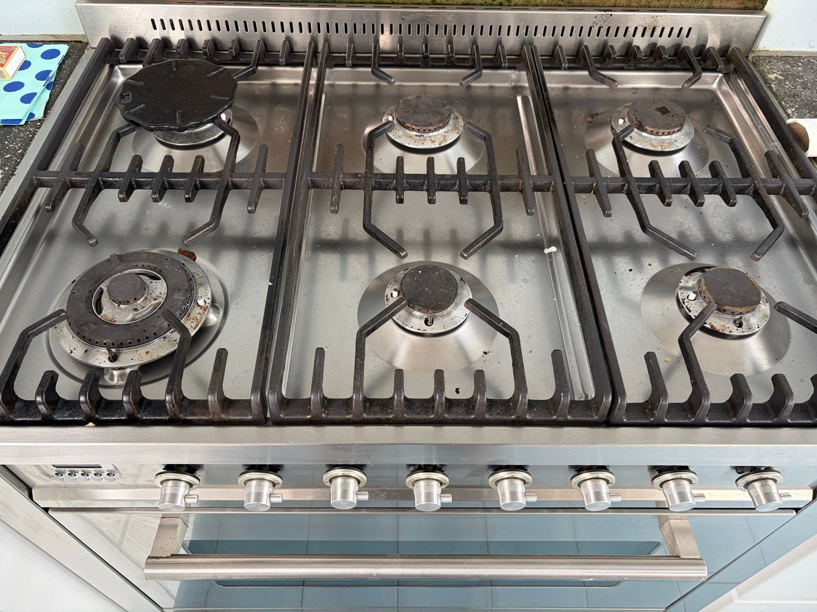 Boretti gasfornuis met gasoven - RVS, Ophalen, Gebruikt, 60 cm of meer, Gas