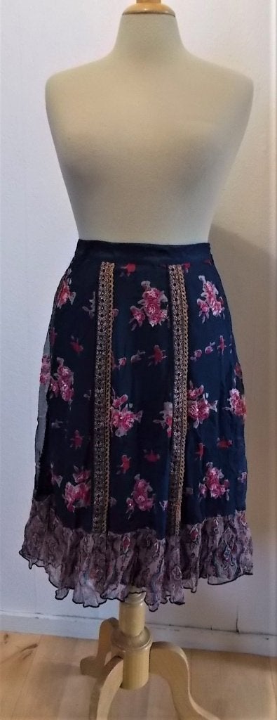 Boho donkerblauwe print rok van Didi! 40, Kleding | Dames, Maat 38/40 (M), Zo goed als nieuw, Knielengte, Verzenden
