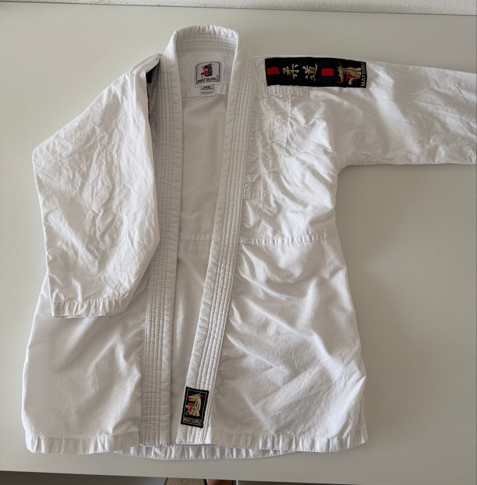 Matsuru Judo Pak - Maat 140 (Jas) en 130 (Broek), Sport en Fitness, Groter dan maat XL, Gebruikt, Judo, Vechtsportpak
