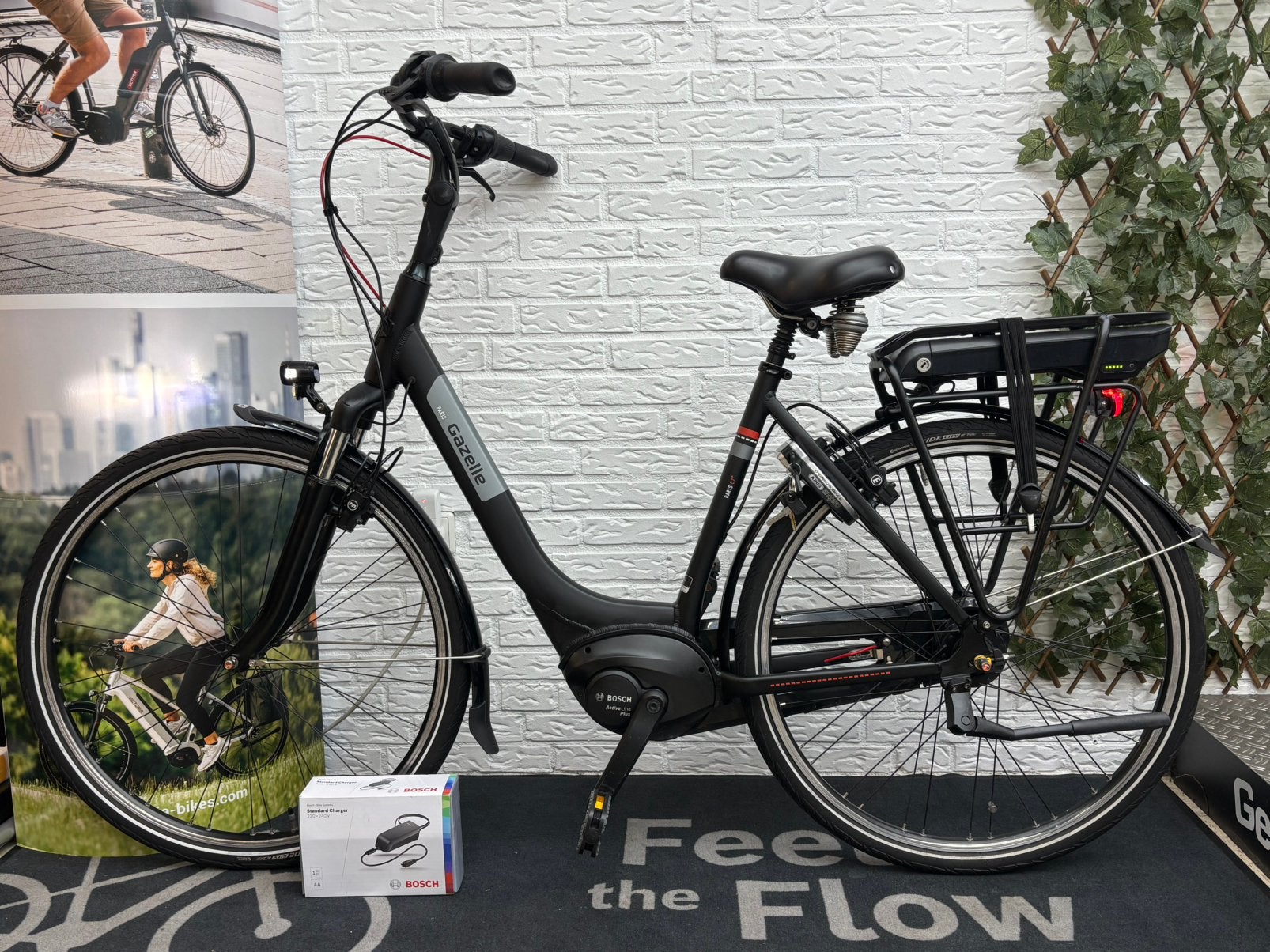 Gazelle Paris C7+Bosch Active Line Plus 400Wh, Ophalen of Verzenden, Zo goed als nieuw, 51 tot 55 cm, 50 km per accu of meer