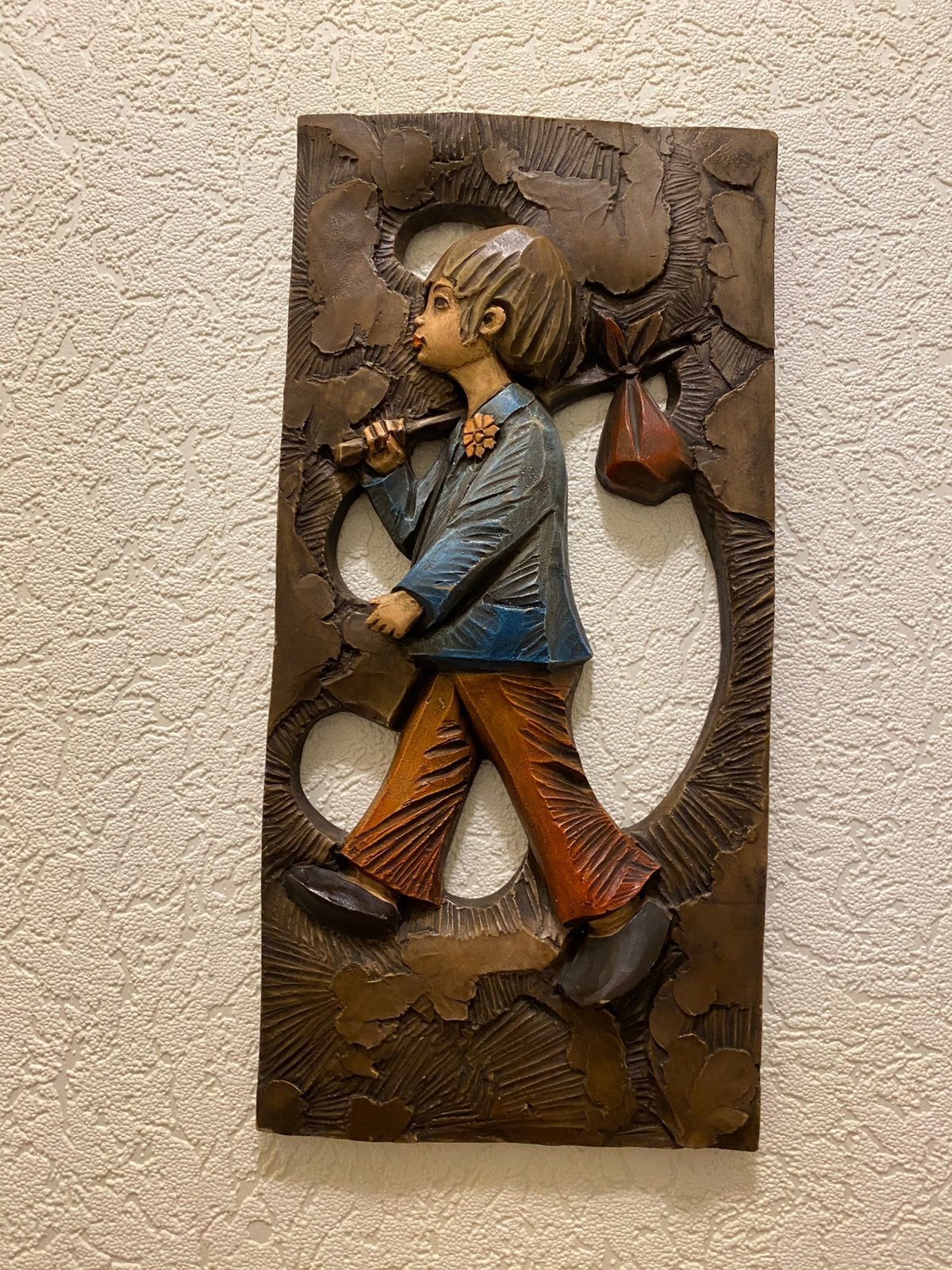 Jongen met knijpen zak, Ophalen of Verzenden