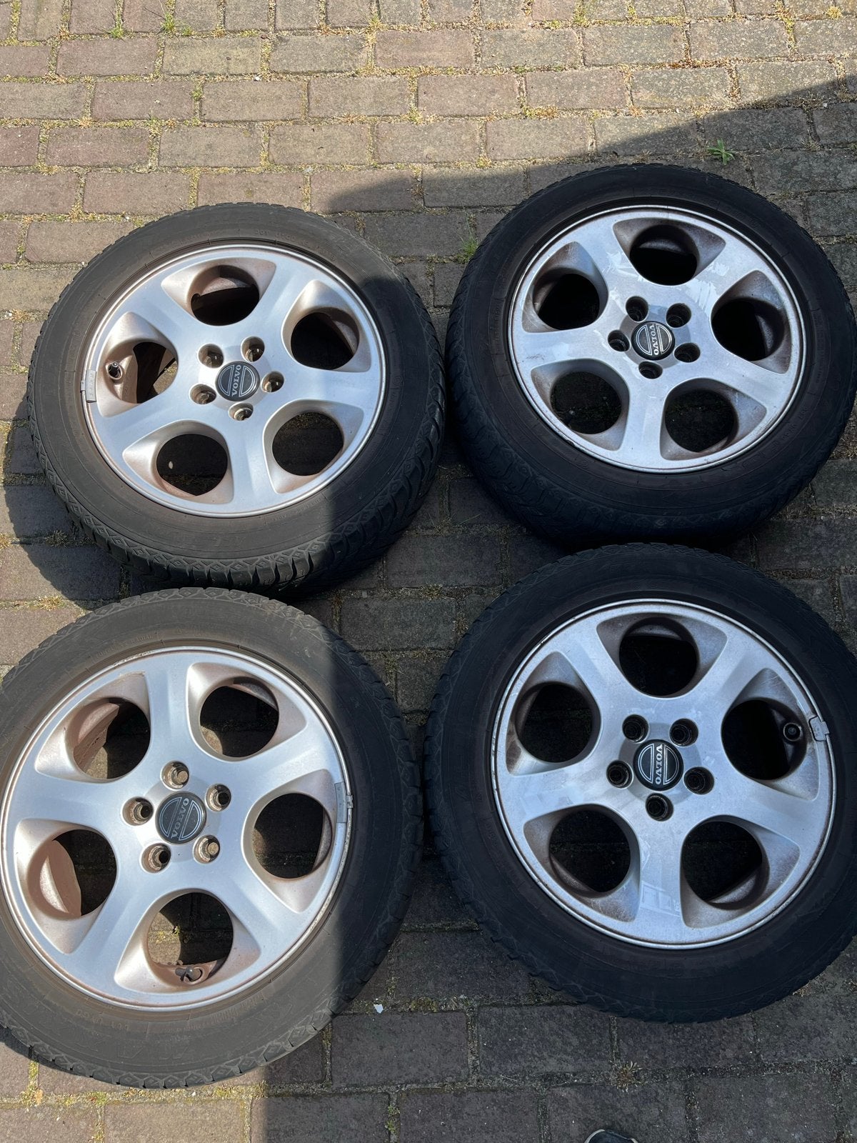 Volvo 205/55R16 91H all season banden op Velgen, Ophalen, Gebruikt