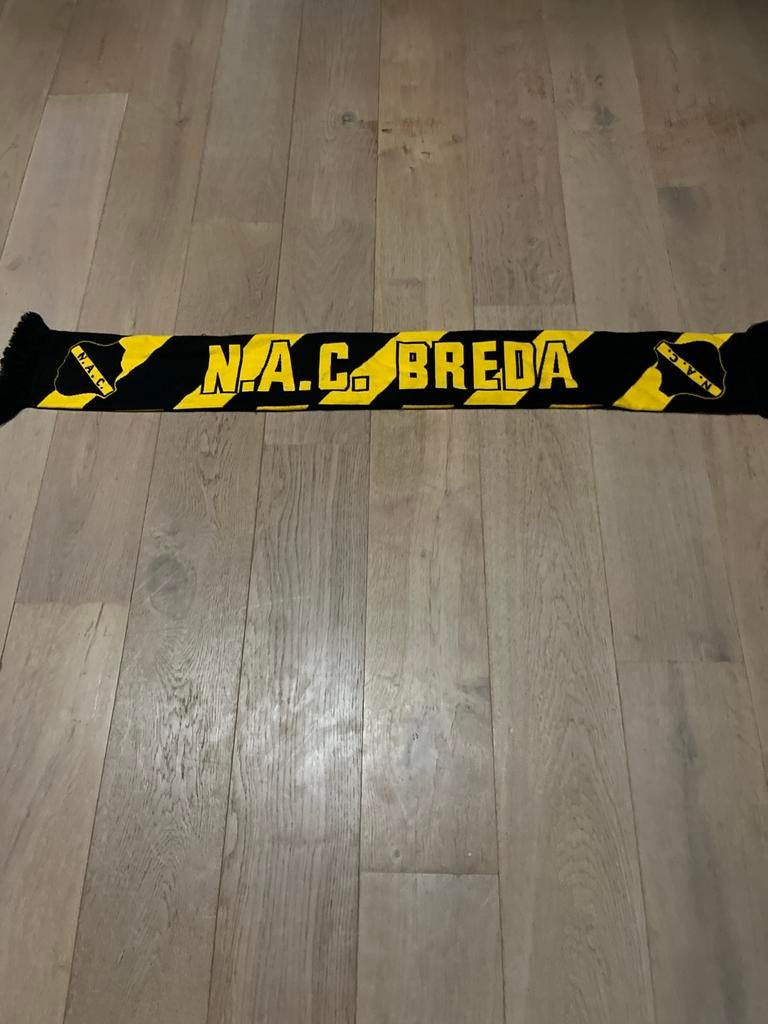 NAC Breda Sjaal - Zwart/Geel, Ophalen of Verzenden, Zo goed als nieuw, Clubaccessoires, Maat S
