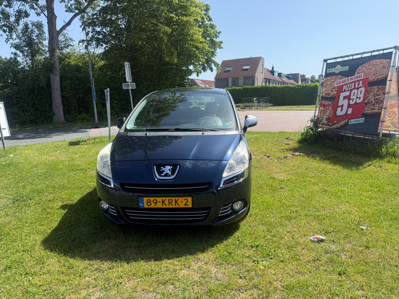Peugeot 5008 1.6 VTI 7PL 2010 Blauw, Auto's, Peugeot, Voorwielaandrijving, 4 cilinders, Blauw, 7 stoelen