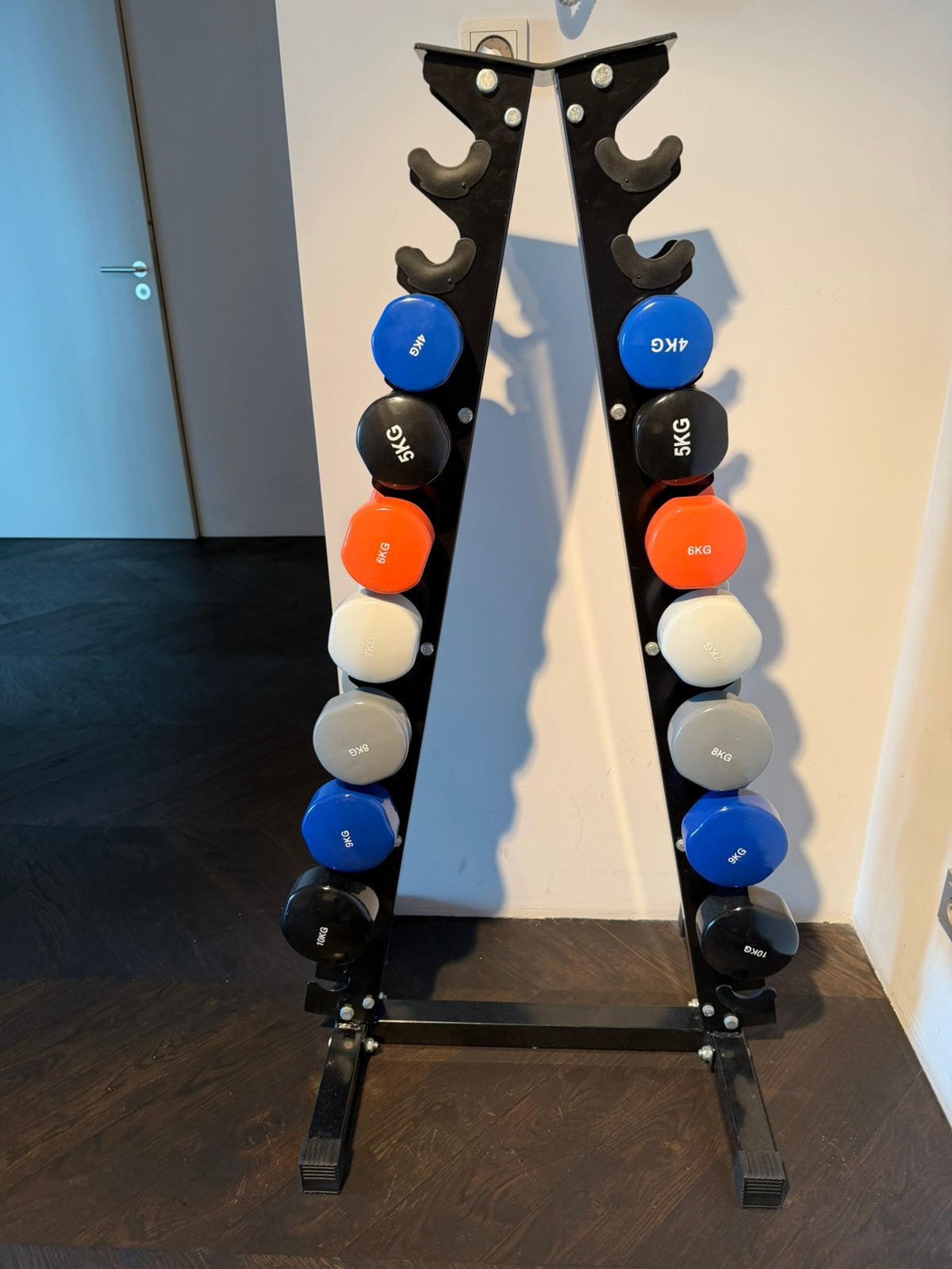 Conplete Taurus dumbbell set 4–10 kg met halterrek, Ophalen, Gebruikt, Dumbbell