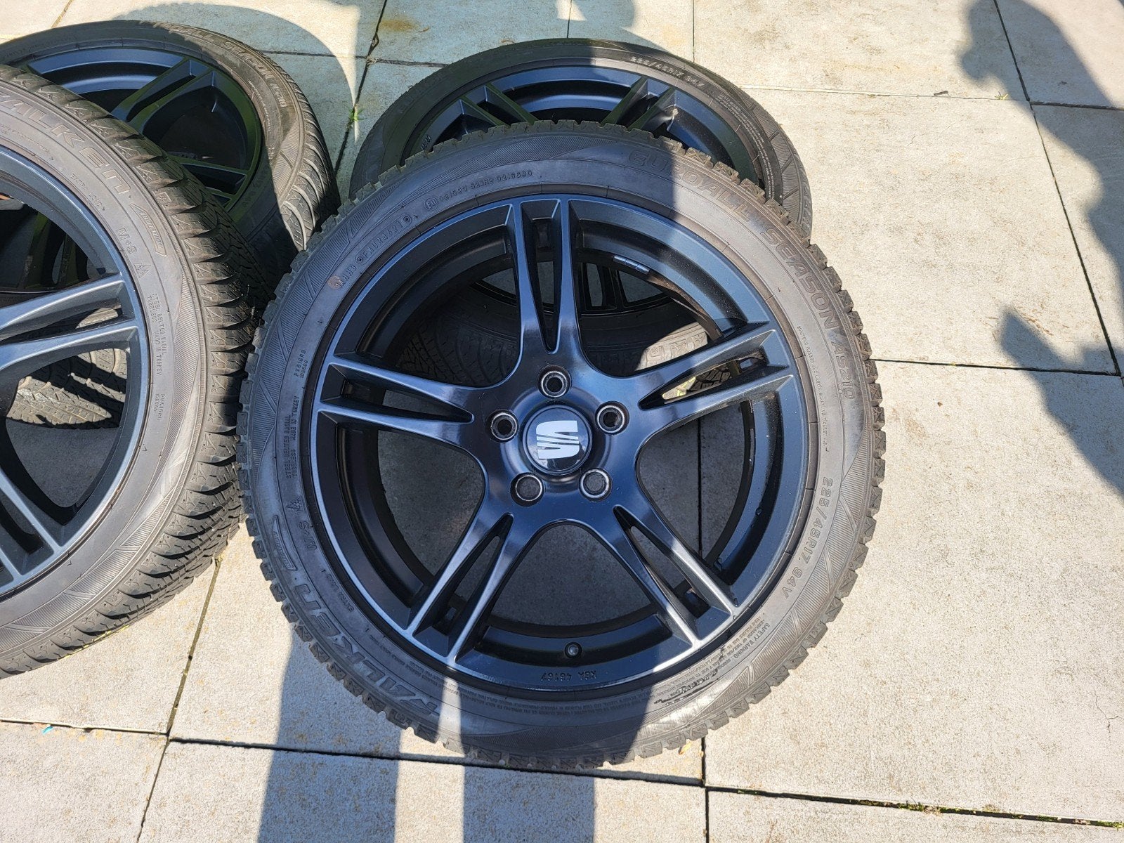 Mooie Seat velgen 225/45/17 inch met all season banden, Ophalen of Verzenden, Zo goed als nieuw