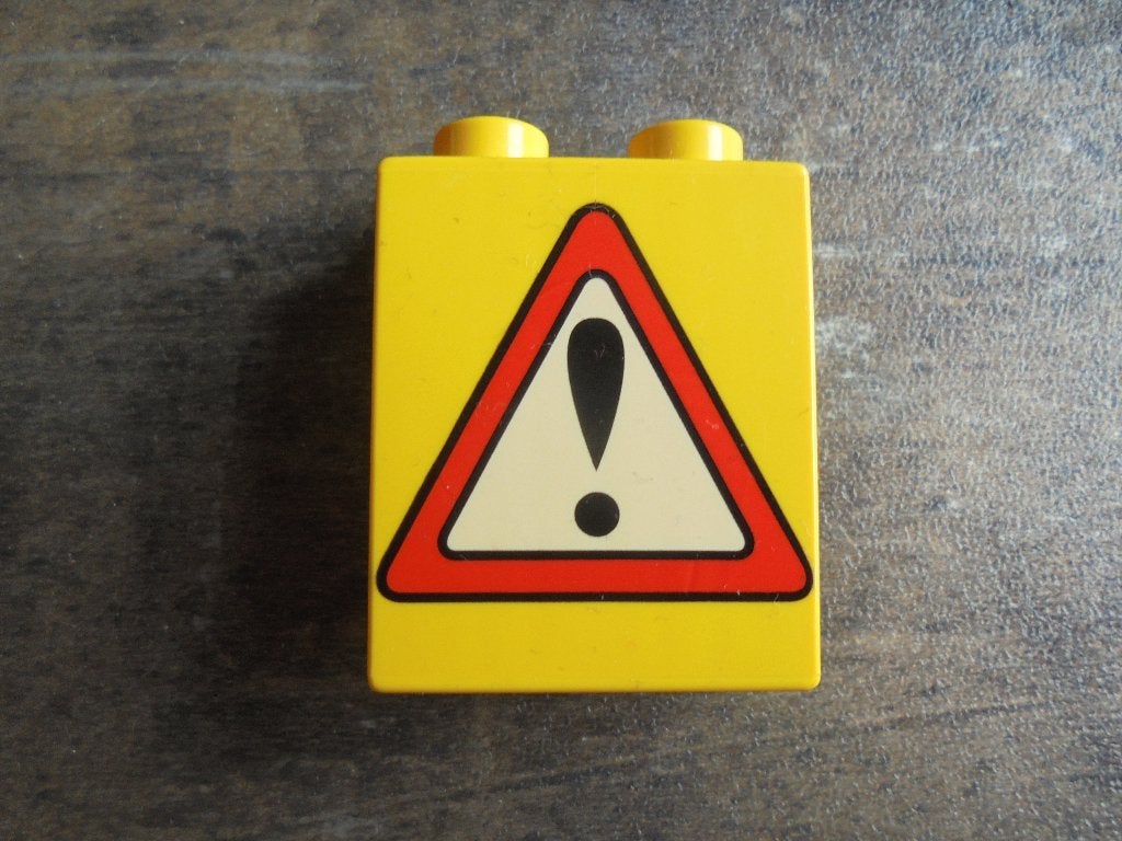 Lego Duplo Brick 1x2x2 (zie foto's), Ophalen of Verzenden, Gebruikt, Losse stenen, Duplo