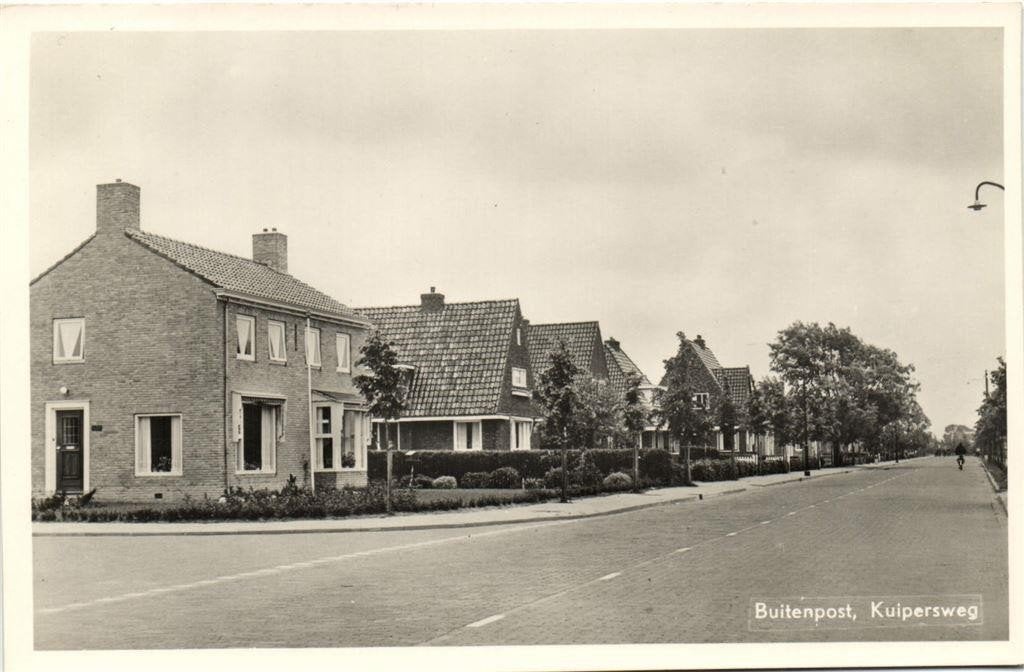 Buitenpost, Kuipersweg - fietser - ongelopen, Verzenden, 1940 tot 1960, Ongelopen, Noord-Brabant