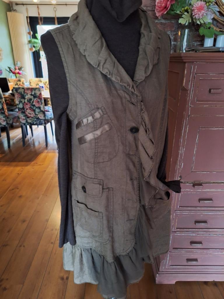 Didi jurk maat m l, Beige, Maat 42/44 (L), Ophalen of Verzenden, Zo goed als nieuw