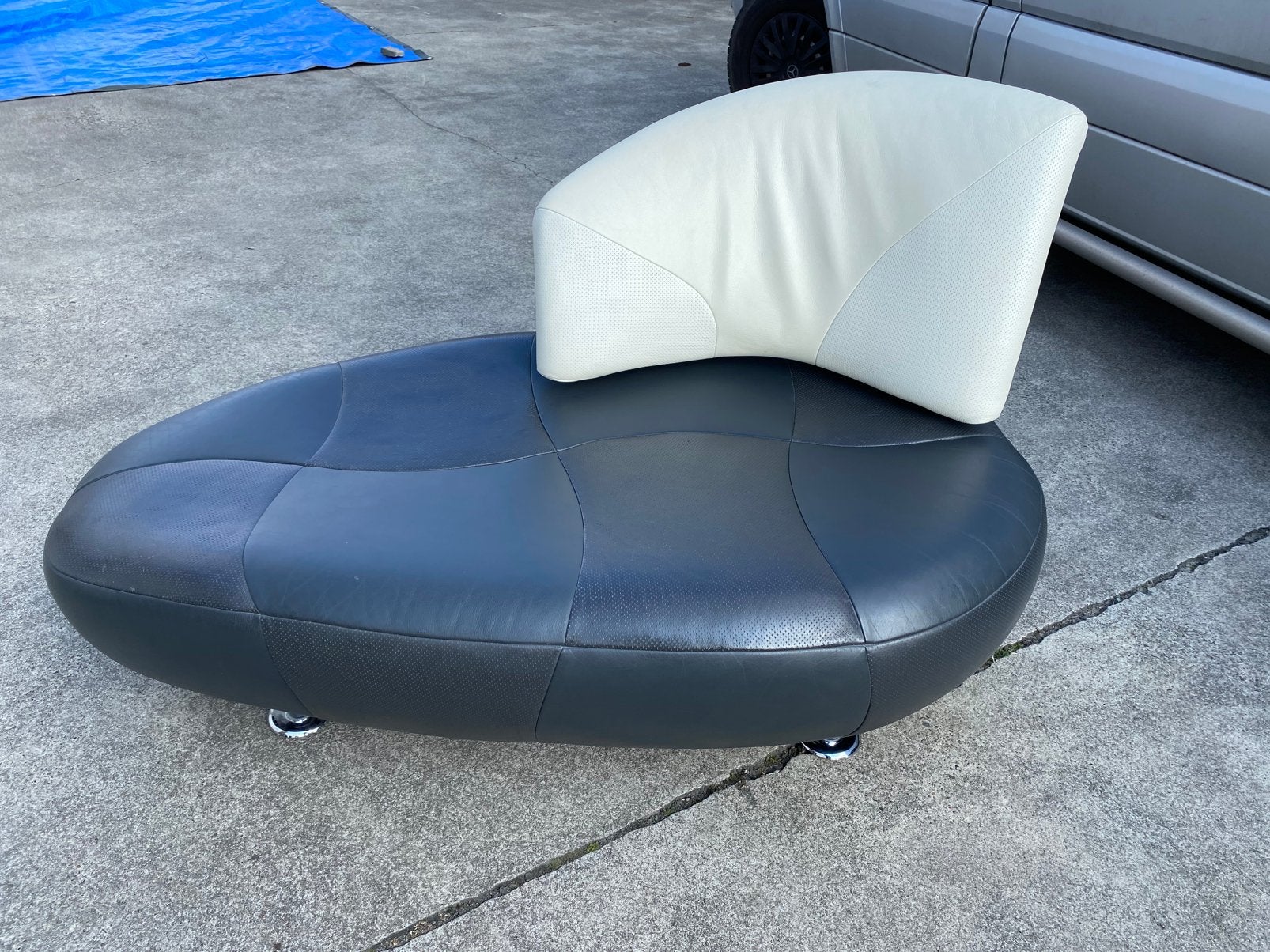 Leolux Kikko leren Chaise lounge !!!, Ophalen, Minder dan 75 cm, Minder dan 150 cm, Leer