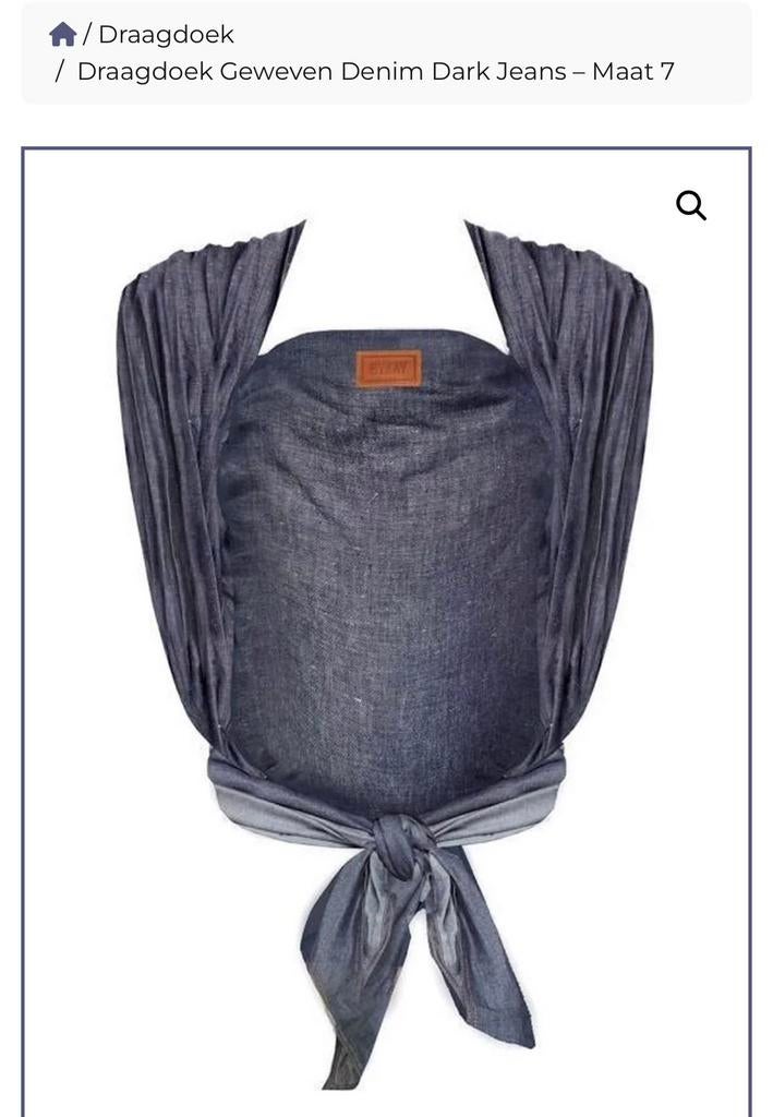 ByKay draagdoek | Spijkerstof, Kinderen en Baby's, Babydragers en Draagdoeken, Overige merken, Draagdoek, Buik of Rug, Ophalen of Verzenden