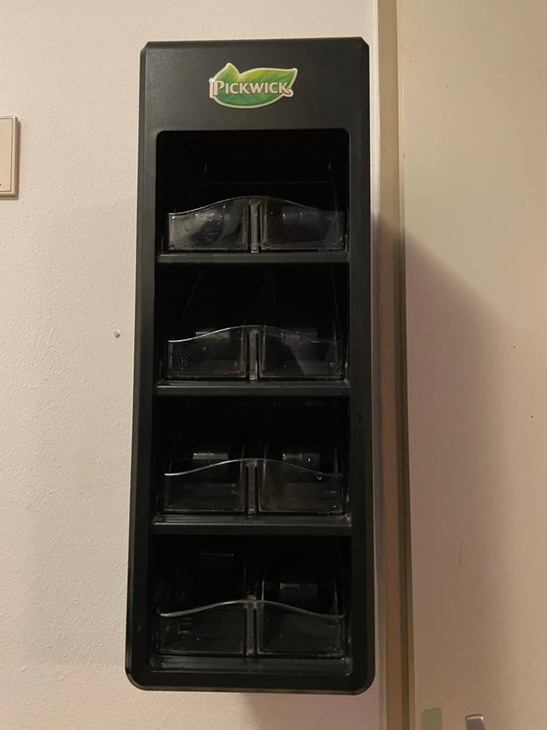 Pickwick theedispenser - Handige theezakjes dispenser, Kunststof, Ophalen of Verzenden, Modern, Gebruikt