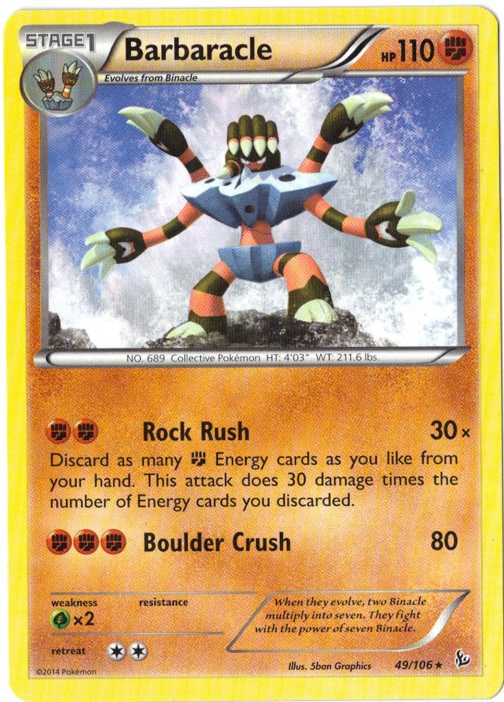 Flashfire,  Barbaracle [rare] 49/106, Verzenden, Nieuw, Losse kaart