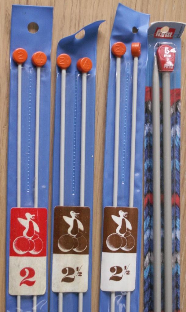 4 sets breinaalden Phildar/Prym 2, 2,5 en 5, Ophalen of Verzenden, Nieuw, Breien, Patroon of Boek