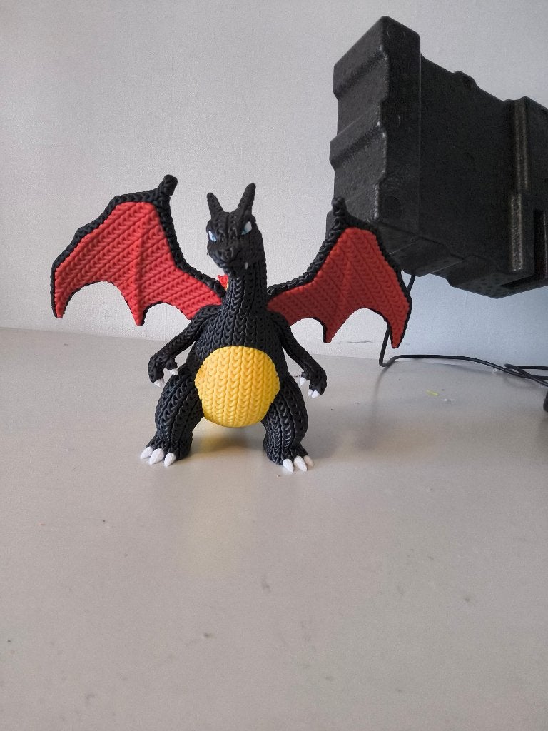 3D geprinte Pokemon Charizard X crochet look, Ophalen of Verzenden, Nieuw