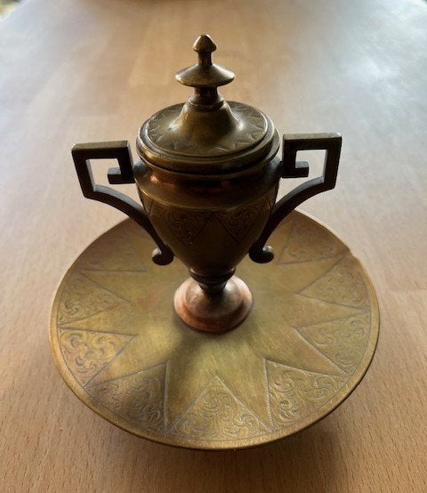 Koperen Inktpot, Ophalen of Verzenden
