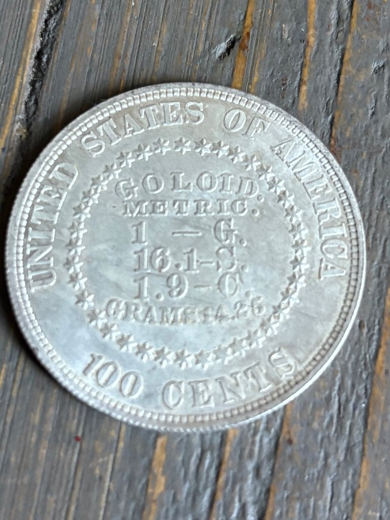 Copy USA Goloid Metric Dollar 1878, Ophalen of Verzenden, Noord-Amerika, Losse munt
