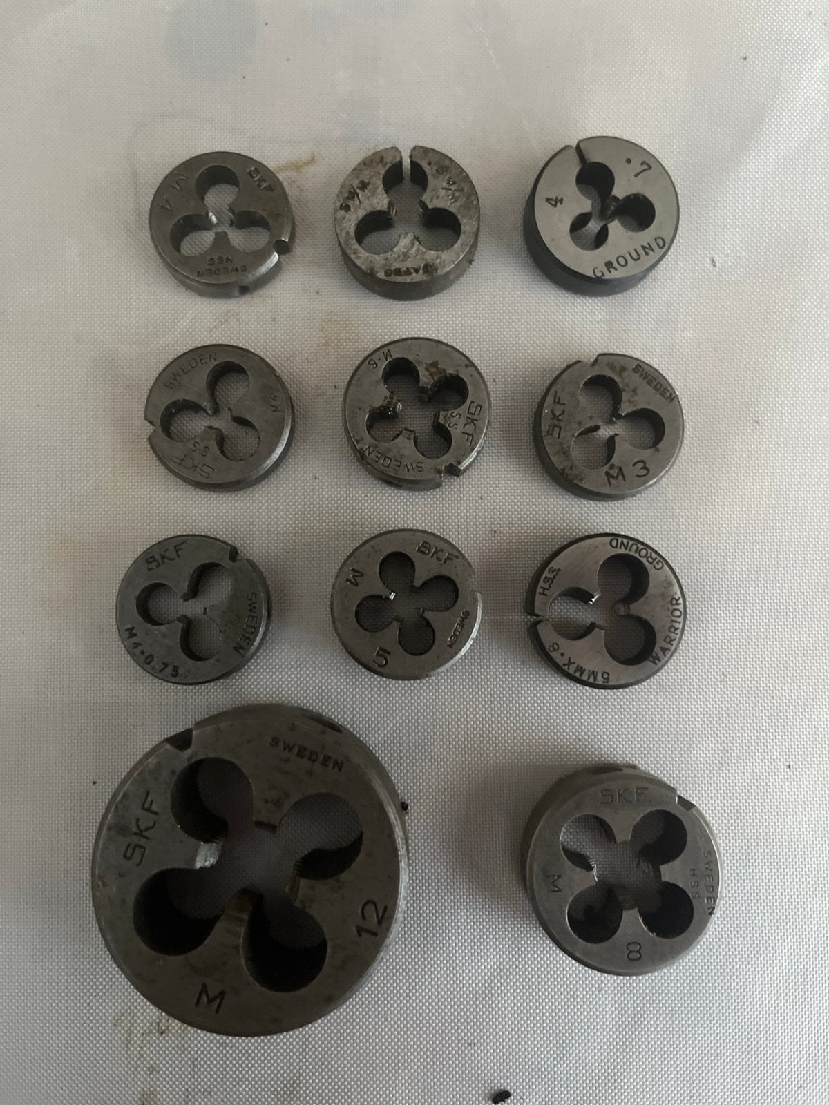 SKF Draadsnijplaten Set - Diverse Maten, Doe-het-zelf en Verbouw, Ophalen of Verzenden, Gebruikt, Overige typen