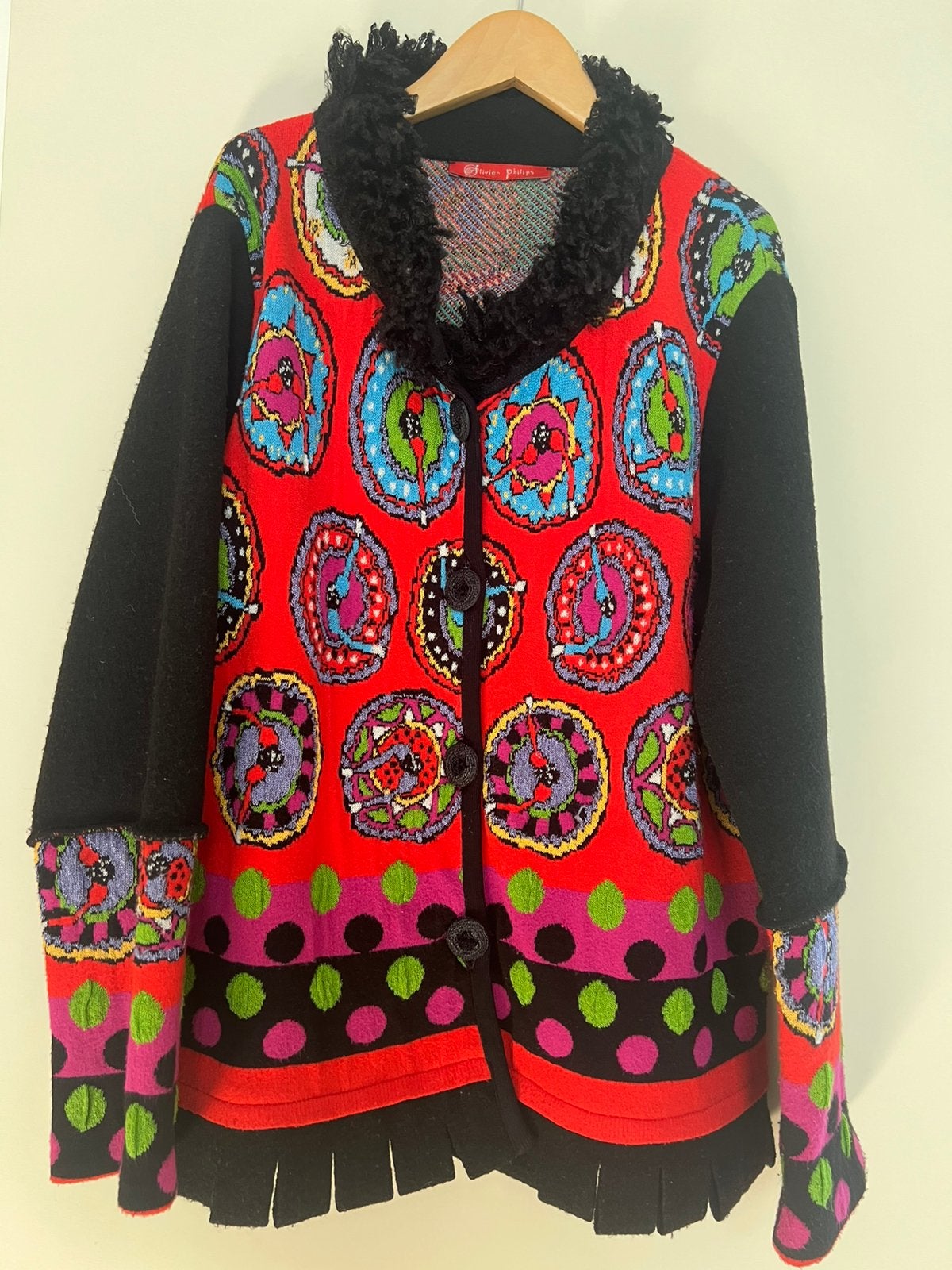 Olivier Philips mooi vestje/ jasje.  Maat 40, Kleding | Dames, Verzenden, Zo goed als nieuw, Maat 38/40 (M), Rood