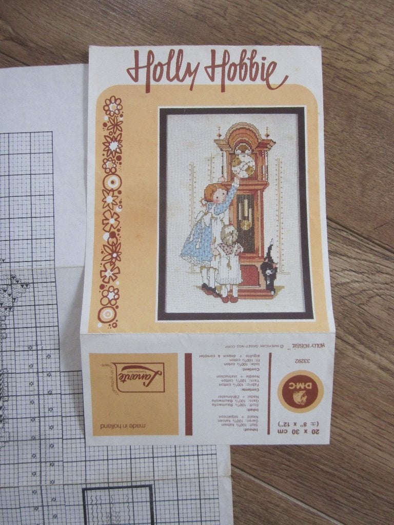 Holly Hobbie Lanarte grootvaders staande klok telpatroon, Ophalen of Verzenden, Zo goed als nieuw, Handborduren, Patroon