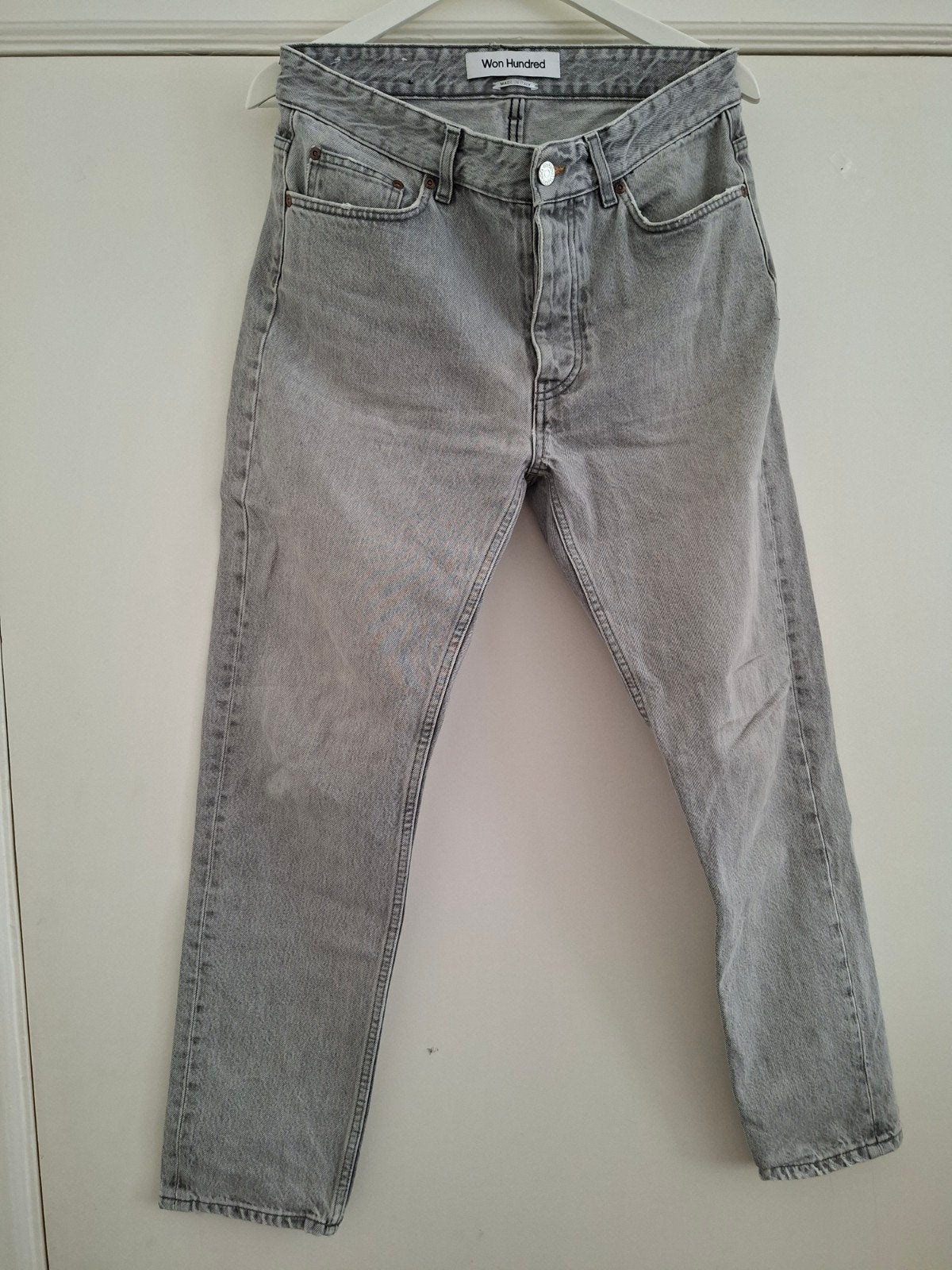 Won Hundred BEN  jeans lichtgrijs W30 L32, Kleding | Heren, Ophalen of Verzenden, Grijs