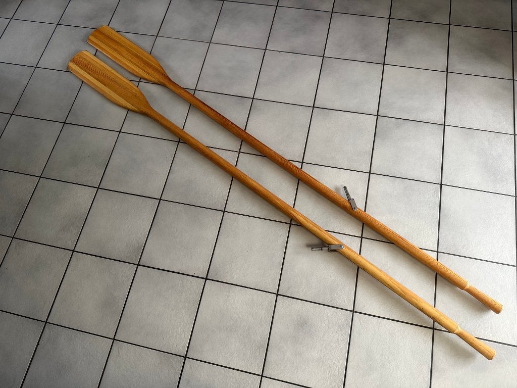 Als Nieuw ! Set houten grote 240 cm roeispanen / peddels., Ophalen, Zo goed als nieuw, Overige typen, Motorboot