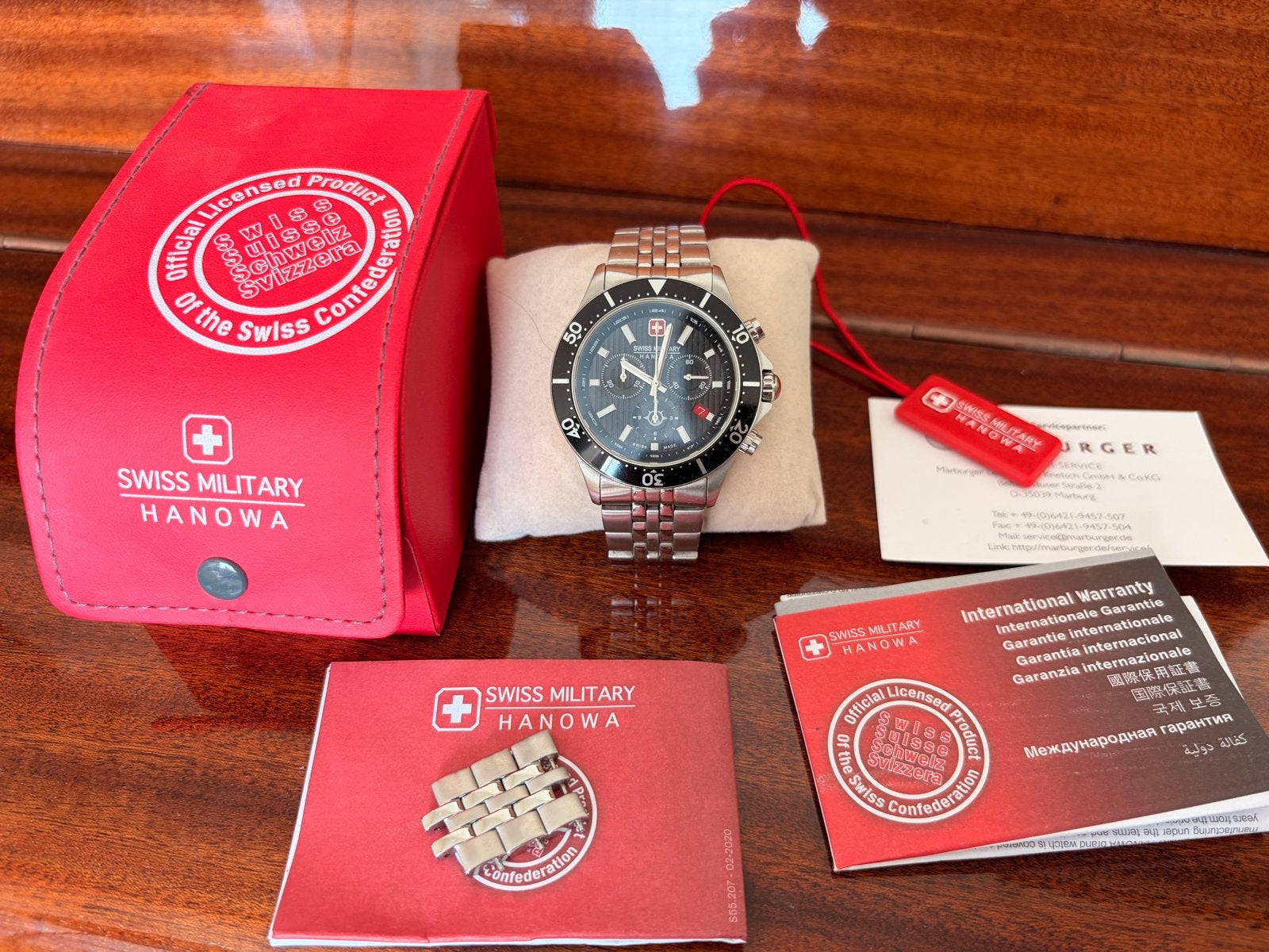 Swiss Military Hanowa X Chrono, Overige merken, Staal, Polshorloge, Overige materialen