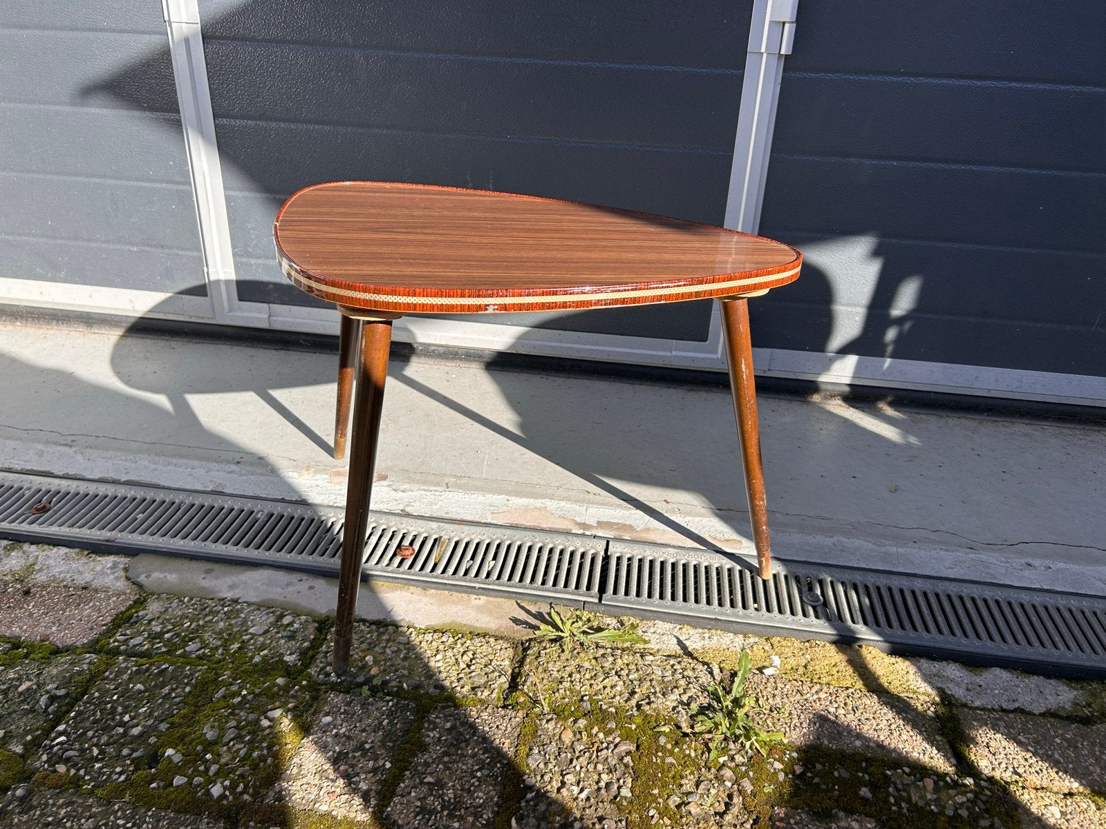 Vintage Formica bijzettafel - Jaren '60 design, Minder dan 55 cm, Gebruikt, ., .