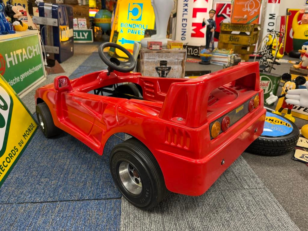 Vintage Ferrari F40 trapauto voor kinderen - Rood, Ophalen