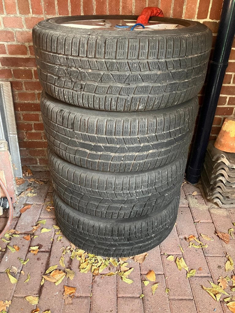 17 inch velgen met winterbanden, Ophalen, Gebruikt, Velg(en), 17 inch
