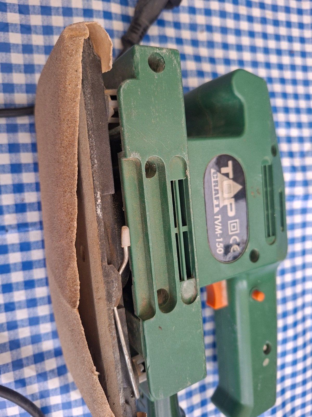 Top Craft TVM-150 schuurmachine - Werkt perfect!, Ophalen of Verzenden, Gebruikt, Minder dan 600 watt, Vlakschuurmachine