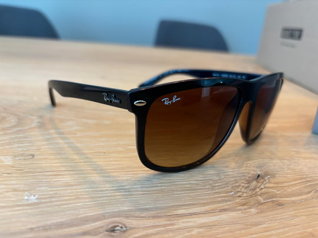 Ray-Ban Boyfriend RB 4147 Zonnebril Zwart/Bruin Gradiënt, Sieraden, Tassen en Uiterlijk, Zonnebrillen en Brillen | Heren, Ophalen
