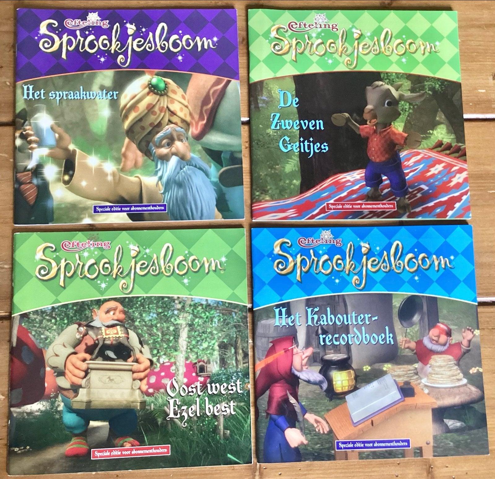 4 EFTELING SPROOKJESBOOM BOEKJES, Ophalen of Verzenden, Zo goed als nieuw